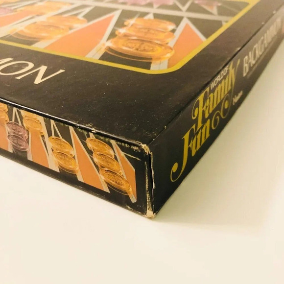 Vintage 1973 World of Family Fun Backgammon Hasbro - Picture 13 of 15
